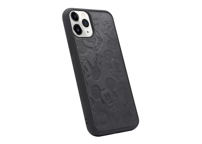 Чехол iPhone X/XS Mickey Mouse Leather Black